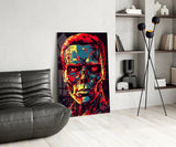 Mechanic Face Glass Wall Art || Designer Collection