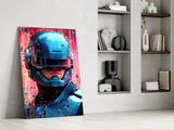 Robocop Glass Wall Art || Designer Collection