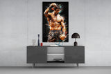 Fighter Glass Wall Art || Designer Collection