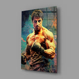 Fighter Glass Wall Art || Designer Collection