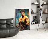 Fighter Glass Wall Art || Designer Collection