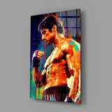 Fighter Glass Wall Art || Designer Collection