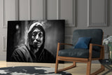 Tupac Glass Wall Art || Designer Collection