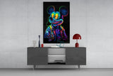 Neon Mouse Glass Wall Art || Designer Collection