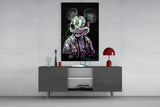 Neon Mouse Glass Wall Art || Designer Collection