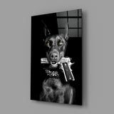 Gun Dog  Glass Wall Art || Designer Collection