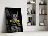 Gun Dog  Glass Wall Art || Designer Collection