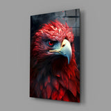 Red Eagle Glass Wall Art|| Designer's Collection