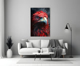 Red Eagle Glass Wall Art|| Designer's Collection