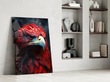 Red Eagle Glass Wall Art|| Designer's Collection