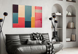 Rectangles  Glass Wall Art|| Designer's Collection