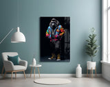 Gorilla Bro Glass Wall Art|| Designer's Collection