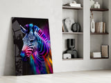 Zebra Glass Wall Art|| Designer's Collection