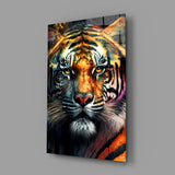 Face of the Tiger Glass Wall Art|| Designer's Collection