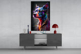 Dog Vogue Glass Wall Art|| Designer's Collection