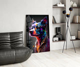 Dog Vogue Glass Wall Art|| Designer's Collection