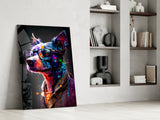 Dog Vogue Glass Wall Art|| Designer's Collection