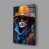 Hat Glass Wall Art|| Designer's Collection