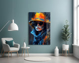 Hat Glass Wall Art|| Designer's Collection