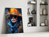 Hat Glass Wall Art|| Designer's Collection