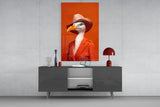 Bird Vogue Glass Wall Art|| Designer's Collection