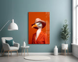 Bird Vogue Glass Wall Art|| Designer's Collection