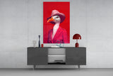 Bird Vogue Glass Wall Art|| Designer's Collection