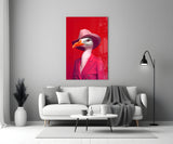 Bird Vogue Glass Wall Art|| Designer's Collection