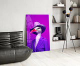 Bird Vogue Glass Wall Art|| Designer's Collection