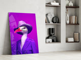 Bird Vogue Glass Wall Art|| Designer's Collection