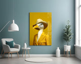 Bird Vogue Glass Wall Art|| Designer's Collection