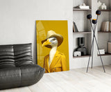 Bird Vogue Glass Wall Art|| Designer's Collection