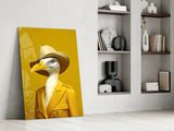 Bird Vogue Glass Wall Art|| Designer's Collection