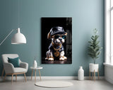 Puppy Vogue Glass Wall Art|| Designer's Collection