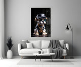 Puppy Vogue Glass Wall Art|| Designer's Collection