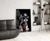 Puppy Vogue Glass Wall Art|| Designer's Collection