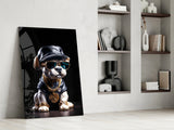 Puppy Vogue Glass Wall Art|| Designer's Collection