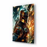 Mandalorian Glass Wall Art|| Designer's Collection