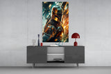 Mandalorian Glass Wall Art|| Designer's Collection