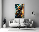 Mandalorian Glass Wall Art|| Designer's Collection