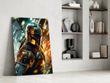 Mandalorian Glass Wall Art|| Designer's Collection