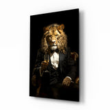 Gentleman Glass Wall Art|| Designer's Collection