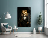 Gentleman Glass Wall Art|| Designer's Collection