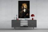 Gentleman Glass Wall Art|| Designer's Collection