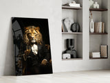 Gentleman Glass Wall Art|| Designer's Collection