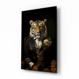 Gentleman Glass Wall Art|| Designer's Collection