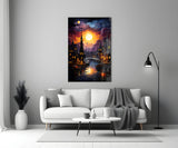 Moonlight Glass Wall Art|| Designer's Collection