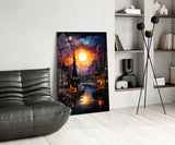 Moonlight Glass Wall Art|| Designer's Collection