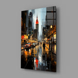 City Night Glass Wall Art|| Designer's Collection