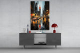 City Night Glass Wall Art|| Designer's Collection